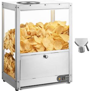 VEVOR 2-Tier Commercial Food Warmer Display, 850W Food Display Warmer w/Tempered Glass and Steam Heating, 86℉~185℉ Temperature Control, 111L Large Capacity for Hamburger, Pizza, Bread, Fried Chicken(19.69 x 13.19 x 26.38 in / 500 x 335 x 670 mm)