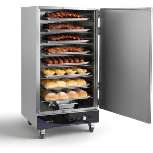 VEVOR Electric Hot Box Food Warmer, 5-Tier Commercial Warming Cabinet with Water Tray, Single-Door and Adjustable Shelves, Stainless Steel Food Warmer Cabinet, for Restaurant, Kitchen, Pizza, Chicken(8 Tier)