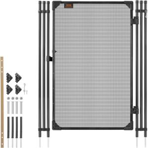 VEVOR Pool Fence, 4 x 12 FT Pool Fences for Inground Pools, Removable Pool Fencing, Easy DIY Installation Swimming Pool Fence, 340gms Teslin PVC Pool Fence Mesh Protects Kids and Pets(4FTx2.5FT)