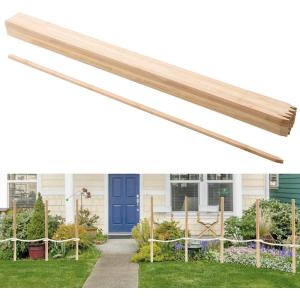 VEVOR Wooden Garden Stakes, 25 Pcs 24 x 0.5 x1.5 in Survey Grading Stakes, Garden Ground Stake with Sharp Point, Fir Wood Plant Support Stake, Sign Posts for Silt Fence Backyard Boundaries Baselines(0.69 x 0.5 x 48in+25pcs)