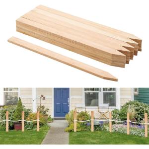 VEVOR Wooden Garden Stakes, 25 Pcs 24 x 0.5 x1.5 in Survey Grading Stakes, Garden Ground Stake with Sharp Point, Fir Wood Plant Support Stake, Sign Posts for Silt Fence Backyard Boundaries Baselines(0.5 x 1.5 x 24in+25pcs)