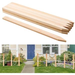 VEVOR Wooden Garden Stakes, 25 Pcs 24 x 0.5 x1.5 in Survey Grading Stakes, Garden Ground Stake with Sharp Point, Fir Wood Plant Support Stake, Sign Posts for Silt Fence Backyard Boundaries Baselines(0.5 x 1.5 x 36in+25pcs)