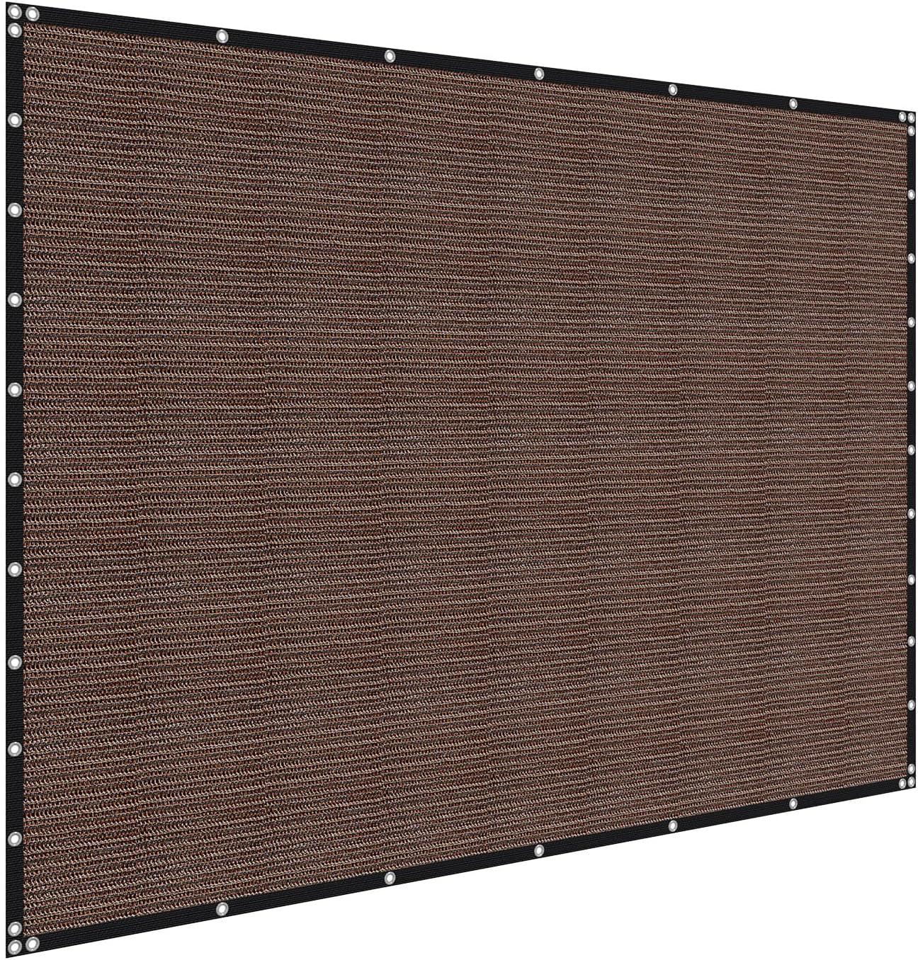 image:imageVEVOR 90 Sun Shade Cloth 8 x 12 ft Pergola Shade Cover with Stainless Steel Grommets Sun Shades Canopy Privacy Screen with 140 GSM HDPE Material for Outdoor Patio Garden and Backyard Black10 x 12 ft Brown