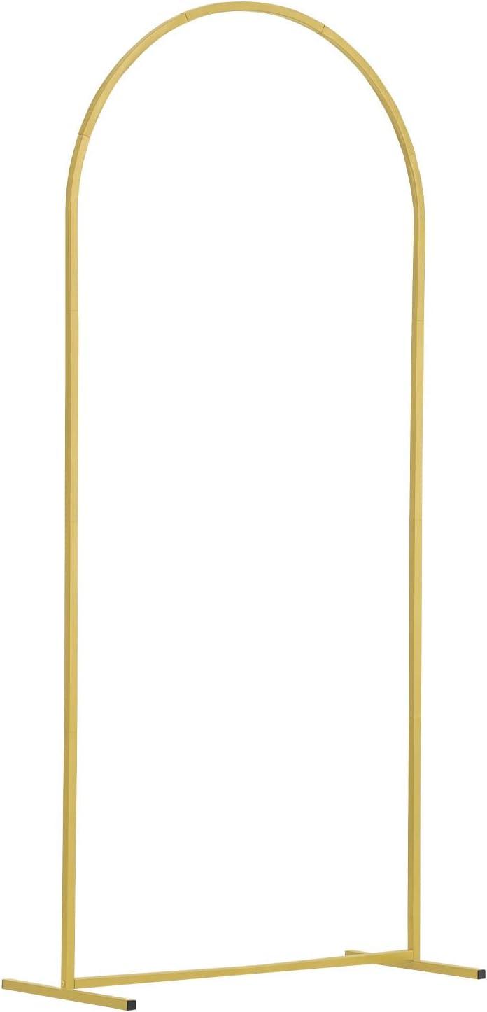 image:imageVEVOR Arch Backdrop Stand 6Ft 5Ft amp 4Ft Set of 3 Balloon Metal Arch Stand for Ceremony Gold Wedding Arch Backdrop Stand Fit for Birthday Party Baby Shower Graduations Holiday6ft 5ft 4ft