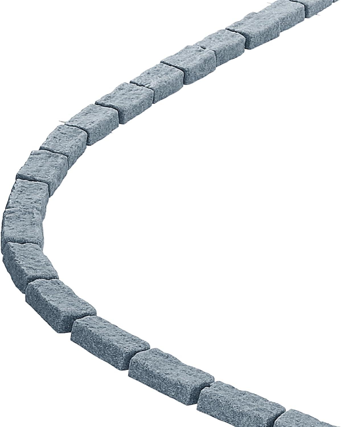 image:imageVEVOR Faux Stone Landscape Edging 468 x 39 Realistic Lawn Edging with Anchoring Spikes Flexible BrickSized Garden Border FadeResistant Yard Garden Stone Border for Driveways Walkway BrownSandstone Gray