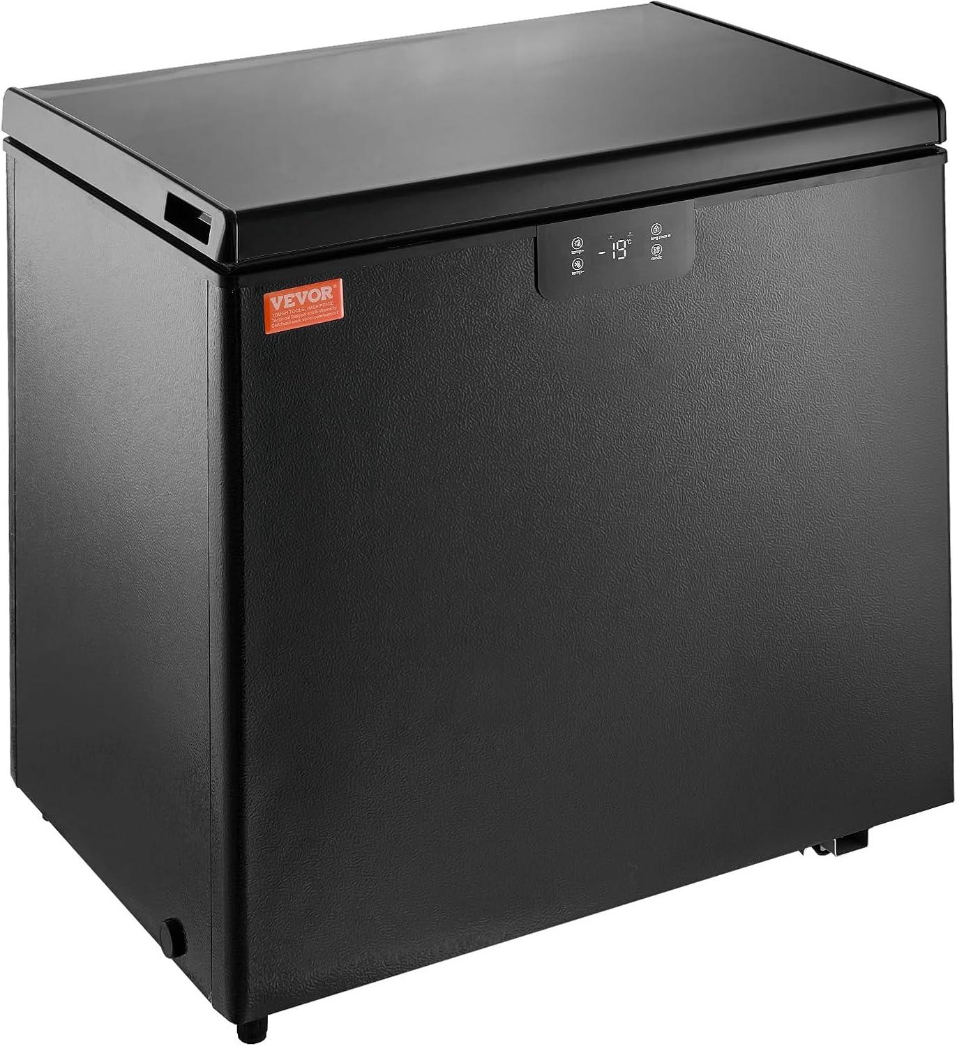 image:imageVEVOR French Door Refrigerator 189 Cu Ft Kitchen Fridge Counter Depth French Refrigerator with LED Display and 4 Casters FrostFree Bottom Freezer Refrigerators for Home amp Commercial Use Black7 Cuft