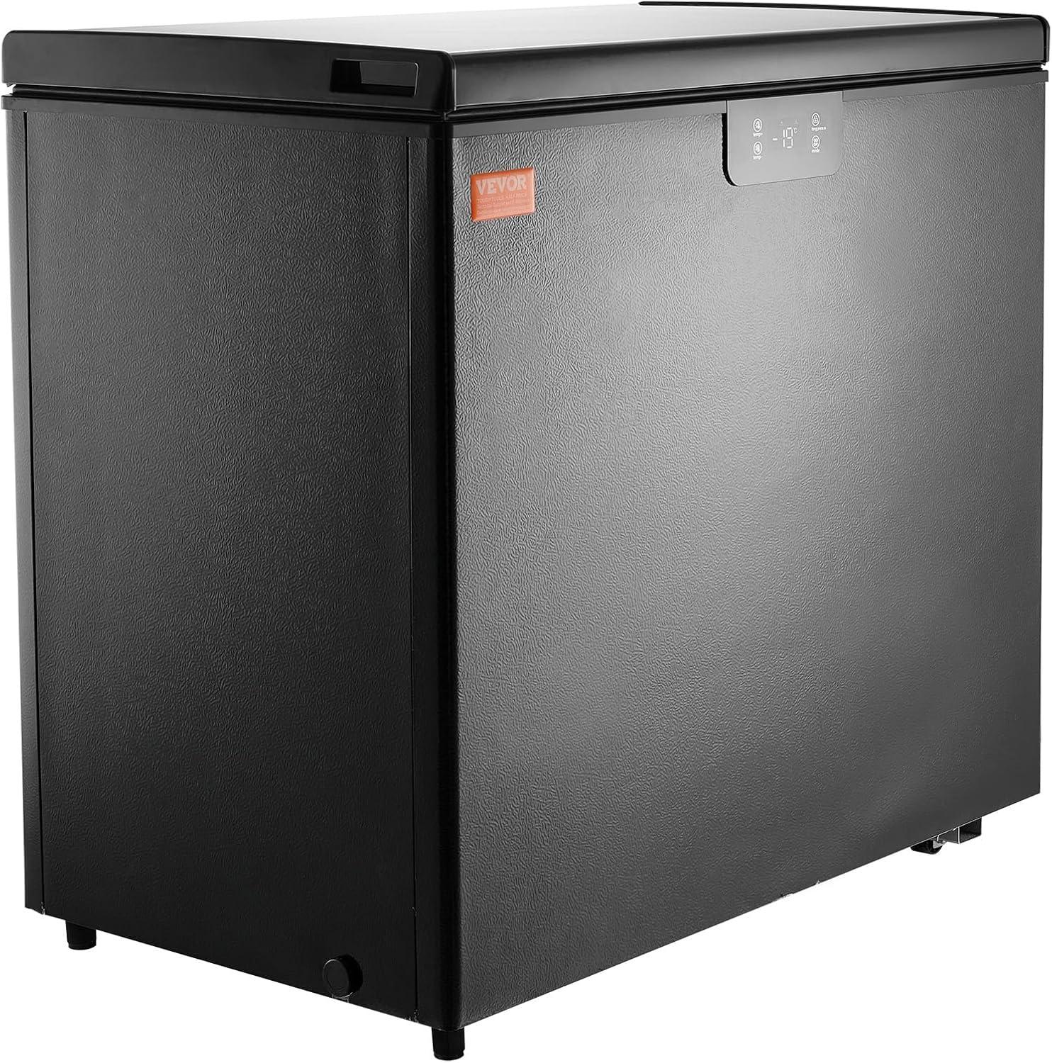 image:imageVEVOR French Door Refrigerator 189 Cu Ft Kitchen Fridge Counter Depth French Refrigerator with LED Display and 4 Casters FrostFree Bottom Freezer Refrigerators for Home amp Commercial Use Black7 Cuft