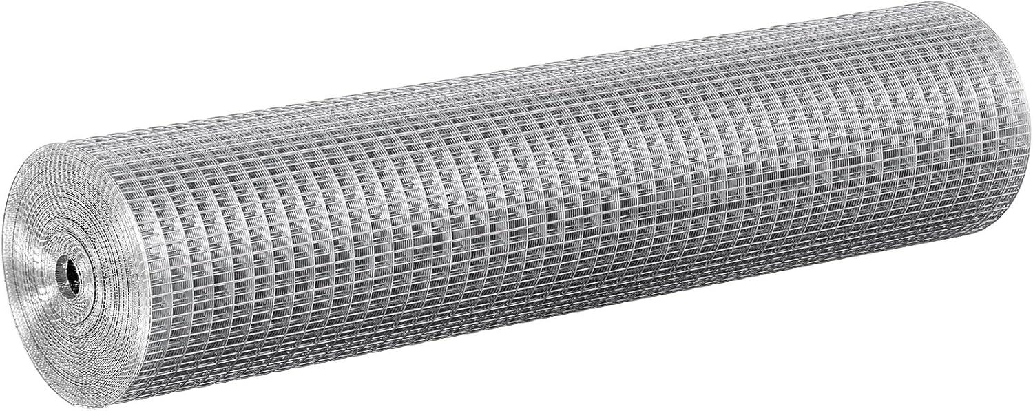 image:imageVEVOR Hardware Cloth 14 inch 48in x 100 ft 23 Gauge Hot Dipped Galvanized Wire Mesh Roll Chicken Wire Fencing Wire Mesh for Rabbit Cages Garden Small Rodents24 x 25