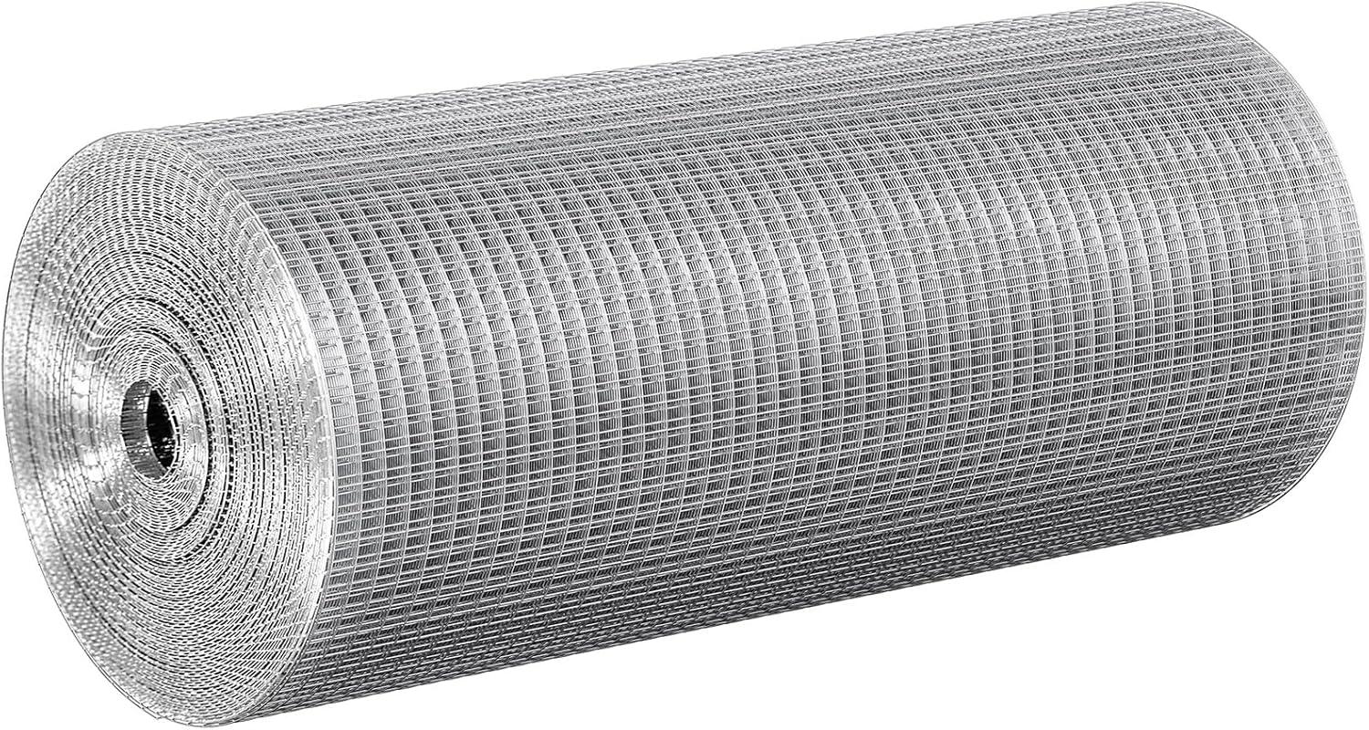 image:imageVEVOR Hardware Cloth 14 inch 48in x 100 ft 23 Gauge Hot Dipped Galvanized Wire Mesh Roll Chicken Wire Fencing Wire Mesh for Rabbit Cages Garden Small Rodents24 x 100