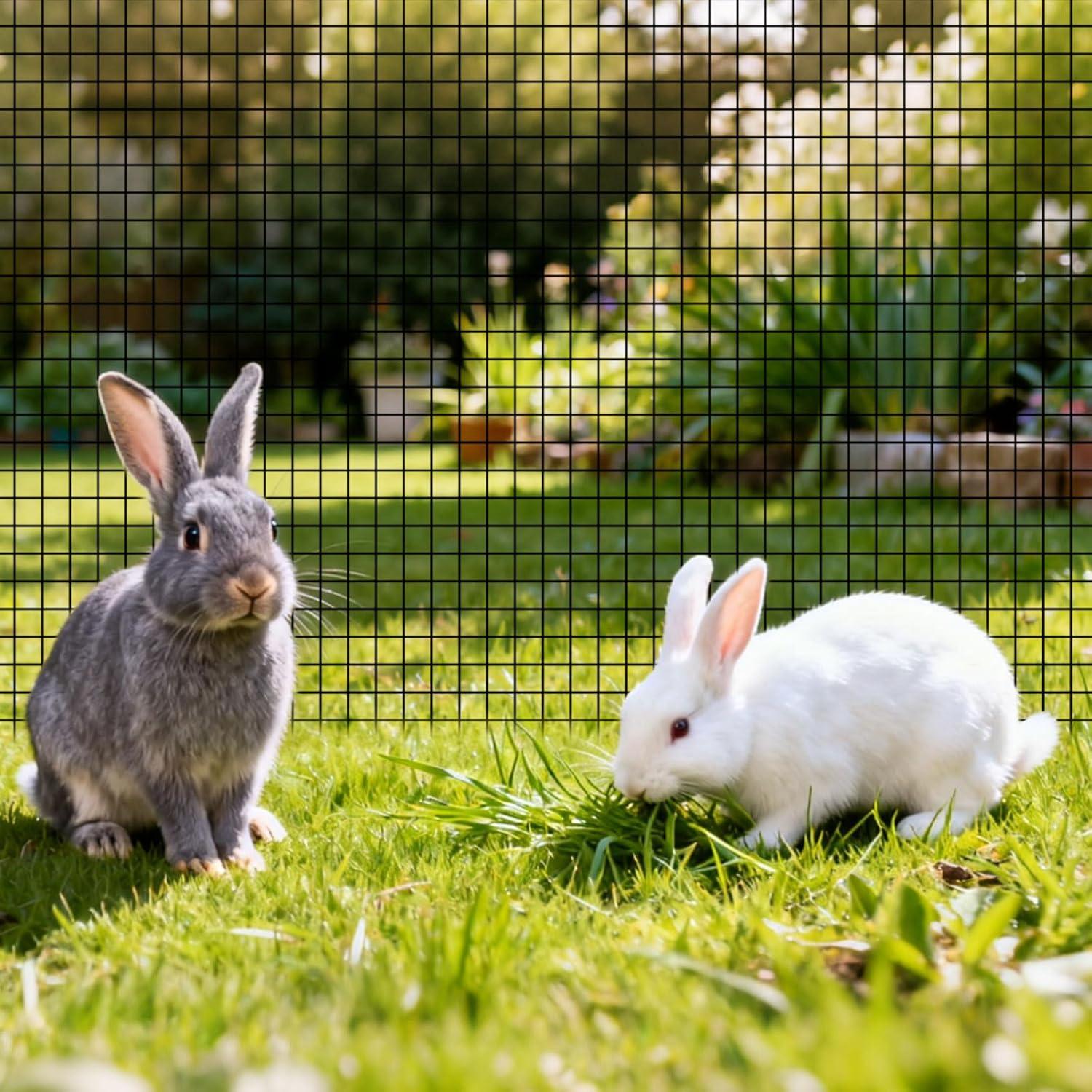 image:imageVEVOR Hardware Cloth 48 x 50 12inch Galvanized Wire Mesh Roll 19 Gauge Chicken Wire Fence Roll Vinyl Coating Metal Wire Mesh for Chicken Coop Barrier Rabbit Snake Fences Poultry Enclosures60in50ft