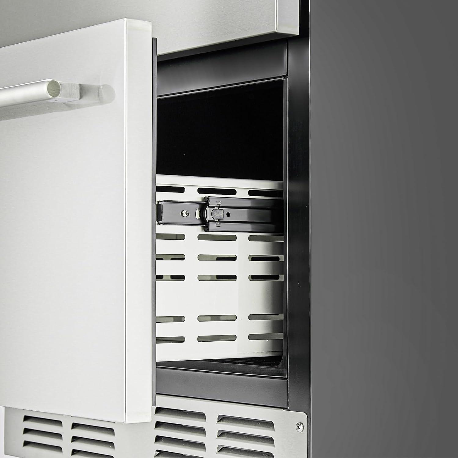 image:imageVEVOR Under Counter Drawer Refrigerator 24 In Stainless Steel Fridge with Temperature Control Dual Drawer Refrigerator with Powerful Compressor amp LED Display for Home Office and Commercial Use
