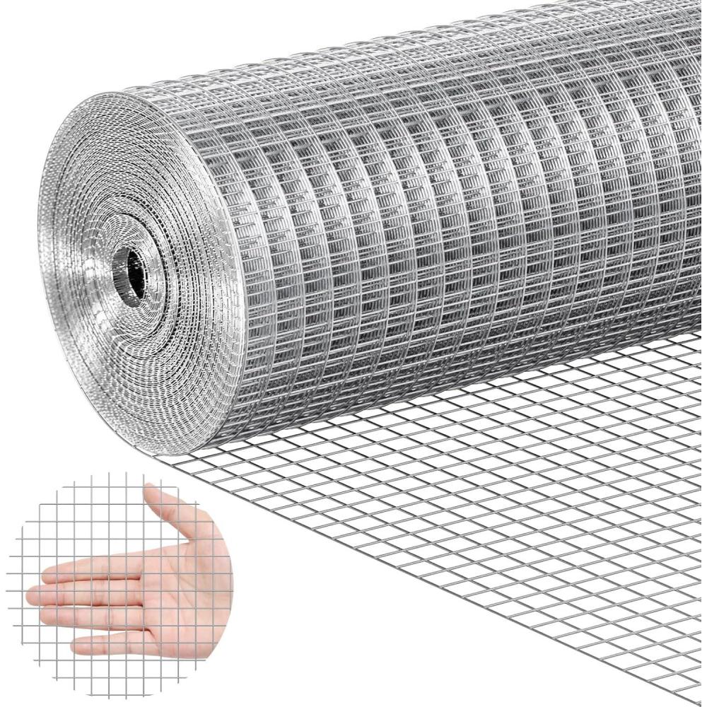 image:imageVEVOR Hardware Cloth 14 inch 48in x 100 ft 23 Gauge Hot Dipped Galvanized Wire Mesh Roll Chicken Wire Fencing Wire Mesh for Rabbit Cages Garden Small Rodents24 x 25