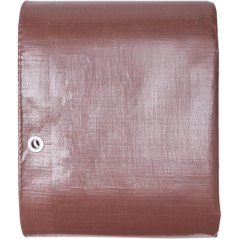 image:imageVEVOR Tarp 20x40 ft 16 Mil Extra Thick Waterproof Poly Plastic Tarps Cover MultiPurpose Outdoor Tarpaulin with Grommets amp Reinforced Edges for Truck RV Boat Camping BrownBrown