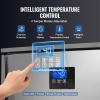 VEVOR 114 L Blast Chiller, 5 Trays Commercial Flash Freezers, <-31~68°F> 4 Modes Chest Shock Frozen, 304 Stainless Steel Flash Freezer, 360° Defrost Blast Chiller with Caster for Seafood, Ice Cream(114L)