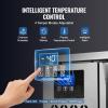 VEVOR 114 L Blast Chiller, 5 Trays Commercial Flash Freezers, <-31~68°F> 4 Modes Chest Shock Frozen, 304 Stainless Steel Flash Freezer, 360° Defrost Blast Chiller with Caster for Seafood, Ice Cream(80L)