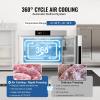 VEVOR 114 L Blast Chiller, 5 Trays Commercial Flash Freezers, <-31~68°F> 4 Modes Chest Shock Frozen, 304 Stainless Steel Flash Freezer, 360° Defrost Blast Chiller with Caster for Seafood, Ice Cream(32L)