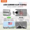 VEVOR 20FT Telescoping Flag Pole Kit, Heavy Duty Aluminum Alloy in Ground Flag Poles for Outside, 3 Display Modes Flagpole with 3×5 American Flag, Professional Accessories, Silver(Silver)
