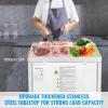 VEVOR 28″ W Commercial Freezer Worktop, 7.4 Cu. Ft Undercounter Freezers with/Casters, <0~-8℉>Defrost Frozen Prep Table, Single Door Stainless Steel Food Frozen Prep Station for Restaurant, Diner