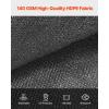 VEVOR 90% Sun Shade Cloth, 8 x 12 ft Pergola Shade Cover with Stainless Steel Grommets, Sun Shades Canopy Privacy Screen with 140 GSM HDPE Material, for Outdoor, Patio, Garden, and Backyard (Black)(10 x 10 ft Black)