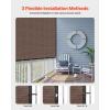 VEVOR 90% Sun Shade Cloth, 8 x 12 ft Pergola Shade Cover with Stainless Steel Grommets, Sun Shades Canopy Privacy Screen with 140 GSM HDPE Material, for Outdoor, Patio, Garden, and Backyard (Black)(10 x 12 ft Brown)
