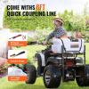 VEVOR ATV Spot Sprayer, 15.9 Gal/60L ATV/UTV Broadcast Sprayer with A Nozzle Boom, 12 V Pump Sprayer with Water Tank, 1.9 GPM Flow Rate, Adjustable 0-72 PSI, 20FT Hose, for Garden, Farm