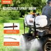 VEVOR ATV Spot Sprayer, 15.9 Gal/60L ATV/UTV Broadcast Sprayer with A Nozzle Boom, 12 V Pump Sprayer with Water Tank, 1.9 GPM Flow Rate, Adjustable 0-72 PSI, 20FT Hose, for Garden, Farm