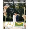 VEVOR Arch Backdrop Stand, 6Ft, 5Ft & 4Ft, Set of 3 Balloon Metal Arch Stand for Ceremony, Gold Wedding Arch Backdrop Stand, Fit for Birthday Party, Baby Shower, Graduations, Holiday(8.8ft)