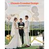 VEVOR Arch Backdrop Stand, 6Ft, 5Ft & 4Ft, Set of 3 Balloon Metal Arch Stand for Ceremony, Gold Wedding Arch Backdrop Stand, Fit for Birthday Party, Baby Shower, Graduations, Holiday(6ft 5ft 4ft)