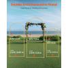 VEVOR Arch Backdrop Stand, 6Ft, 5Ft & 4Ft, Set of 3 Balloon Metal Arch Stand for Ceremony, Gold Wedding Arch Backdrop Stand, Fit for Birthday Party, Baby Shower, Graduations, Holiday(6ft 5ft 4ft)