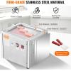 VEVOR Commercial Ice Roll Maker,Stir-Fried Yogurt Cream Machine 220W, Ice Cream Roll Machine with 9.4″ x 11″ Square Pan, Button Defrost Method with Food Shovels Perfect for Bars,Cafes Dessert Shops(220W)
