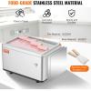 VEVOR Commercial Ice Roll Maker,Stir-Fried Yogurt Cream Machine 220W, Ice Cream Roll Machine with 9.4″ x 11″ Square Pan, Button Defrost Method with Food Shovels Perfect for Bars,Cafes Dessert Shops(120W)