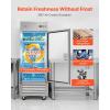 VEVOR Commercial Reach-In Refrigerator 29″ W, 22 Cu.Ft Stainless Steel Upright Refrigerator with Single Glass Door, Auto-Defrost, 4 Adjustable Shelves, 32 to 50℉ Temp Control, ETL Certified(29″W 1 Glass Door-Refrigerator)