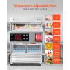VEVOR Commercial Reach-In Refrigerator 29″ W, 22 Cu.Ft Stainless Steel Upright Refrigerator with Single Glass Door, Auto-Defrost, 4 Adjustable Shelves, 32 to 50℉ Temp Control, ETL Certified(54″W 2 Doors-Refrigerator)