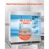 VEVOR Commercial Reach-In Refrigerator 29″ W, 22 Cu.Ft Stainless Steel Upright Refrigerator with Single Glass Door, Auto-Defrost, 4 Adjustable Shelves, 32 to 50℉ Temp Control, ETL Certified(85″W 3 Doors-Refrigerator)