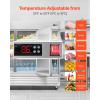 VEVOR Commercial Reach-In Refrigerator 29″ W, 22 Cu.Ft Stainless Steel Upright Refrigerator with Single Glass Door, Auto-Defrost, 4 Adjustable Shelves, 32 to 50℉ Temp Control, ETL Certified(85″W 3 Doors-Refrigerator)