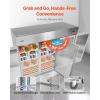 VEVOR Commercial Reach-In Refrigerator 29″ W, 22 Cu.Ft Stainless Steel Upright Refrigerator with Single Glass Door, Auto-Defrost, 4 Adjustable Shelves, 32 to 50℉ Temp Control, ETL Certified(85″W 3 Doors-Refrigerator)