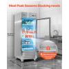 VEVOR Commercial Reach-In Refrigerator 29″ W, 22 Cu.Ft Stainless Steel Upright Refrigerator with Single Glass Door, Auto-Defrost, 4 Adjustable Shelves, 32 to 50℉ Temp Control, ETL Certified(29″W 1 Glass Door-Refrigerator)