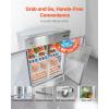 VEVOR Commercial Reach-In Refrigerator 29″ W, 22 Cu.Ft Stainless Steel Upright Refrigerator with Single Glass Door, Auto-Defrost, 4 Adjustable Shelves, 32 to 50℉ Temp Control, ETL Certified(54″W 2 Glass Doors-Refrigerator)