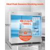 VEVOR Commercial Reach-In Refrigerator 29″ W, 22 Cu.Ft Stainless Steel Upright Refrigerator with Single Glass Door, Auto-Defrost, 4 Adjustable Shelves, 32 to 50℉ Temp Control, ETL Certified(85″W 3 Doors-Freezer)
