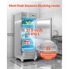VEVOR Commercial Reach-In Refrigerator 29″ W, 22 Cu.Ft Stainless Steel Upright Refrigerator with Single Glass Door, Auto-Defrost, 4 Adjustable Shelves, 32 to 50℉ Temp Control, ETL Certified(29″W 1 Door-Refrigerator)
