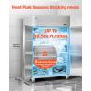 VEVOR Commercial Reach-In Refrigerator 48″ W, 32 Cu.Ft Stainless Steel Upright Refrigerator with 4 Doors, Auto-Defrost, 6 Adjustable Shelves, 32 to 50℉ Temp Control, UL Certified(48″w 33 Cu.ft Double Doors-freezer)
