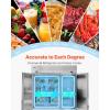 VEVOR Commercial Reach-In Refrigerator 48″ W, 32 Cu.Ft Stainless Steel Upright Refrigerator with 4 Doors, Auto-Defrost, 6 Adjustable Shelves, 32 to 50℉ Temp Control, UL Certified(72″w 51 Cu.ft Three Doors-combo)