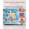 VEVOR Commercial Reach-In Refrigerator 48″ W, 32 Cu.Ft Stainless Steel Upright Refrigerator with 4 Doors, Auto-Defrost, 6 Adjustable Shelves, 32 to 50℉ Temp Control, UL Certified(72″w 51 Cu.ft Three Doors-combo)