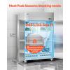 VEVOR Commercial Reach-In Refrigerator 48″ W, 32 Cu.Ft Stainless Steel Upright Refrigerator with 4 Doors, Auto-Defrost, 6 Adjustable Shelves, 32 to 50℉ Temp Control, UL Certified(48″w 33 Cu.ft Double Doors-refrigerator)