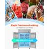 VEVOR Commercial Reach-In Refrigerator 48″ W, 32 Cu.Ft Stainless Steel Upright Refrigerator with 4 Doors, Auto-Defrost, 6 Adjustable Shelves, 32 to 50℉ Temp Control, UL Certified(48″w 33 Cu.ft 4 Doors-freezer)