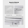 VEVOR Commercial Refrigerator, 44″ W Pizza Prep Refrigerated Table, 19.3″ Ultra Wide Countertop Food Prep Cooler, 11 Cu.Ft Single Door Salad Prep Fridge, 6 Pans Pizza Make Worktop with Cutting Board(44“ Pizza Prep Refrigerator)