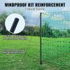 VEVOR Electric Fence Netting, 42″H x 164’L, PE Net Fencing with Posts and Double-Spiked Stakes, Utility Portable Mesh for Goats, Sheep, Lambs, Deer, Hogs, Dogs, for Farms, Backyards and Ranches(48in*168ft)