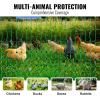 VEVOR Electric Fence Netting, 42″H x 164’L, PE Net Fencing with Posts and Double-Spiked Stakes, Utility Portable Mesh for Goats, Sheep, Lambs, Deer, Hogs, Dogs, for Farms, Backyards and Ranches(48in*168ft)