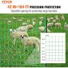 VEVOR Electric Fence Netting, 42″H x 164’L, PE Net Fencing with Posts and Double-Spiked Stakes, Utility Portable Mesh for Goats, Sheep, Lambs, Deer, Hogs, Dogs, for Farms, Backyards and Ranches(42″h X 164’l)