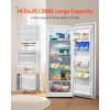 VEVOR French Door Refrigerator, 18.9 Cu. Ft. Kitchen Fridge, Counter Depth French Refrigerator with LED Display and 4 Casters, Frost-Free Bottom Freezer Refrigerators for Home & Commercial Use, Black(14 Cu.ft.)